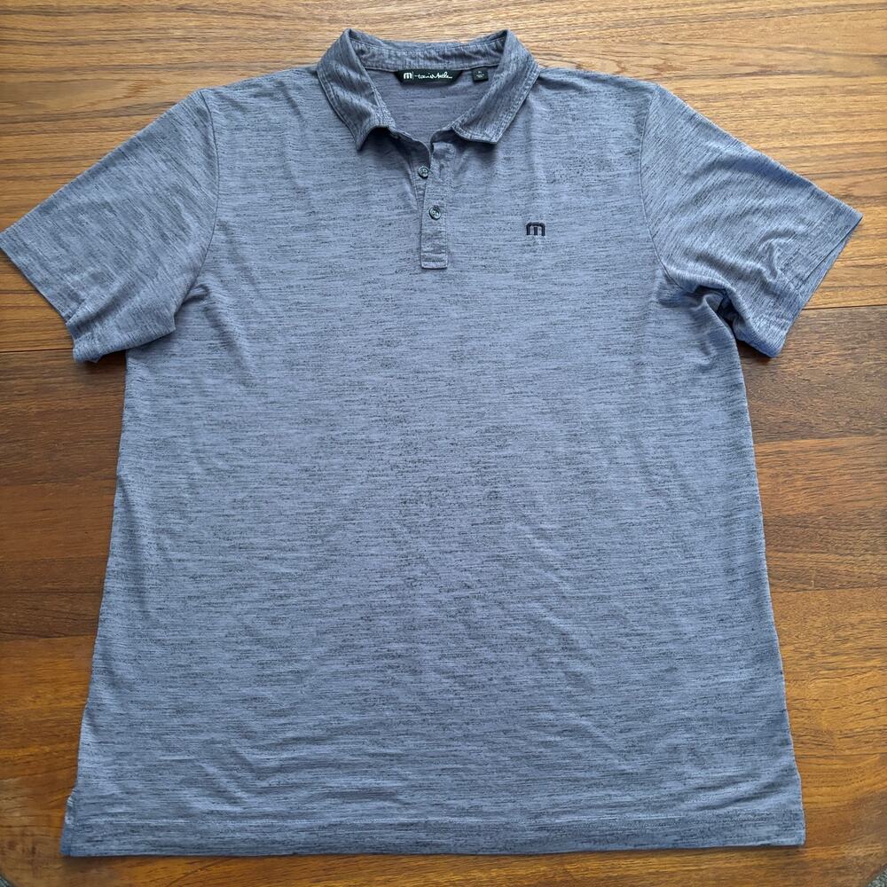 Travis Mathew Men’s purple short sleeve polo golf shirt size XL